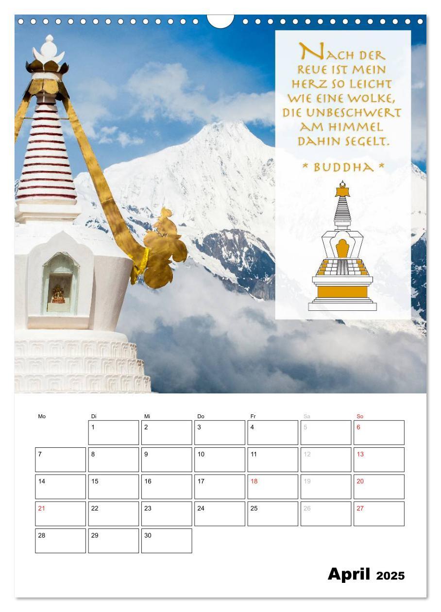 Bild: 9783457013021 | BUDDHAS ZITATE Buddhistische Weisheiten (Wandkalender 2025 DIN A3...