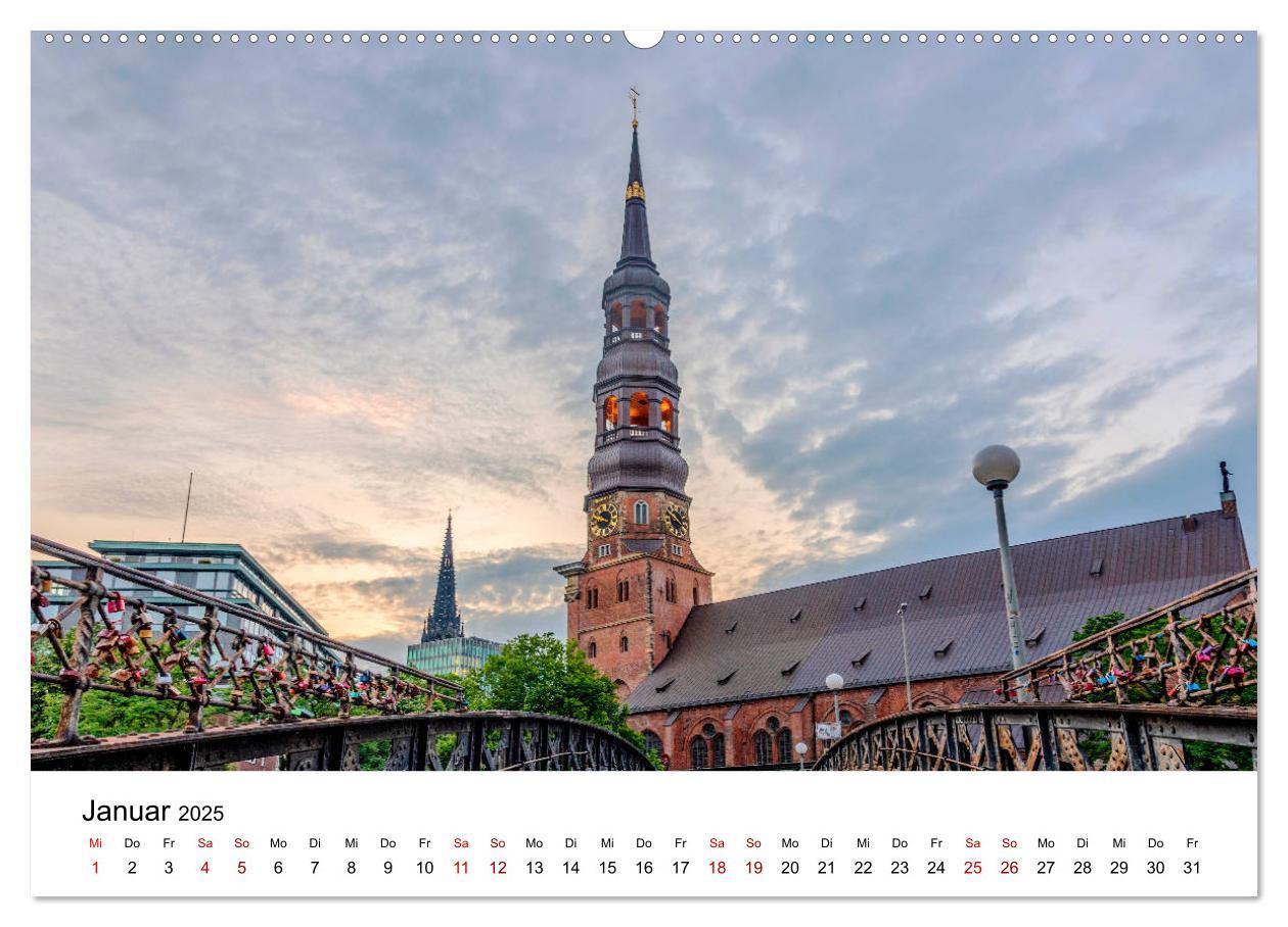 Bild: 9783435215003 | Die farbige Hafenstadt Hamburg (Wandkalender 2025 DIN A2 quer),...