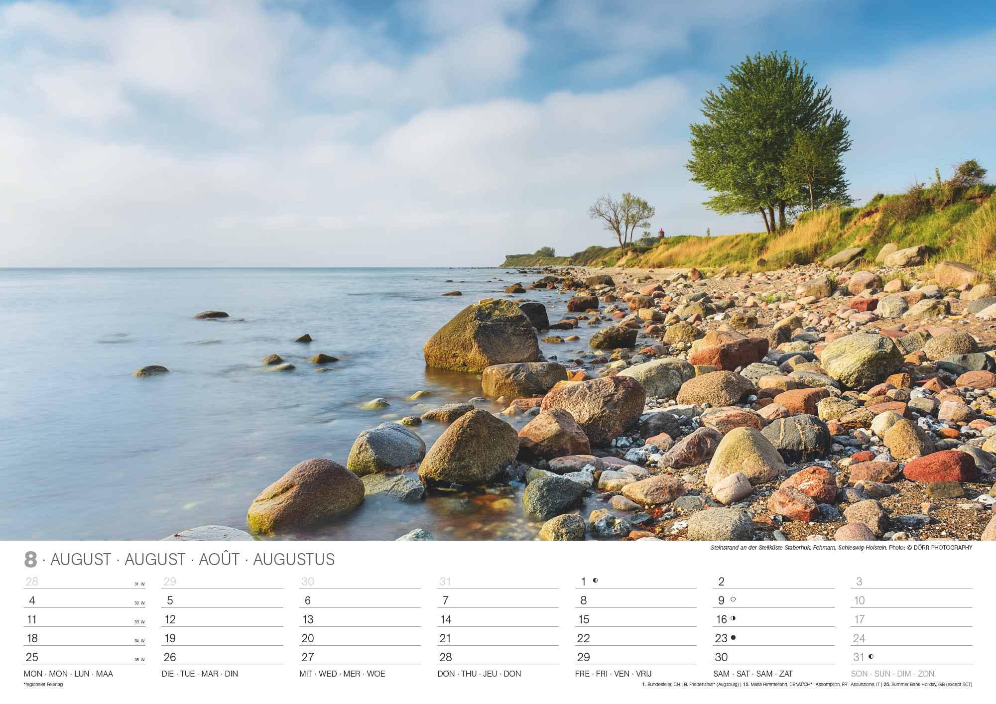 Bild: 4002725994264 | Malerische Ostseeküste 2025 - Wand-Kalender - 42x29,7 - Meer | Neumann