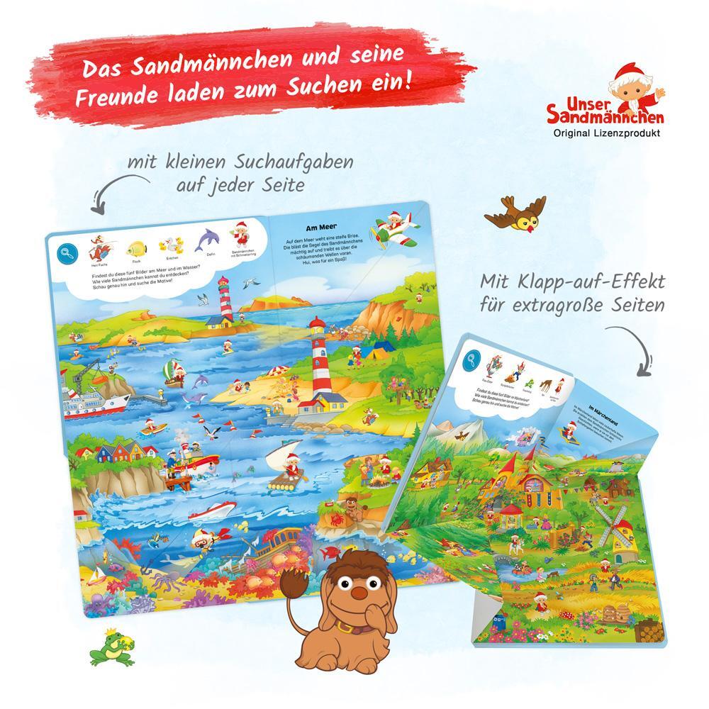 Bild: 9783988021663 | Trötsch Unser Sandmännchen Klapp-auf-Wimmelbuch Pappenbuch | KG | Buch