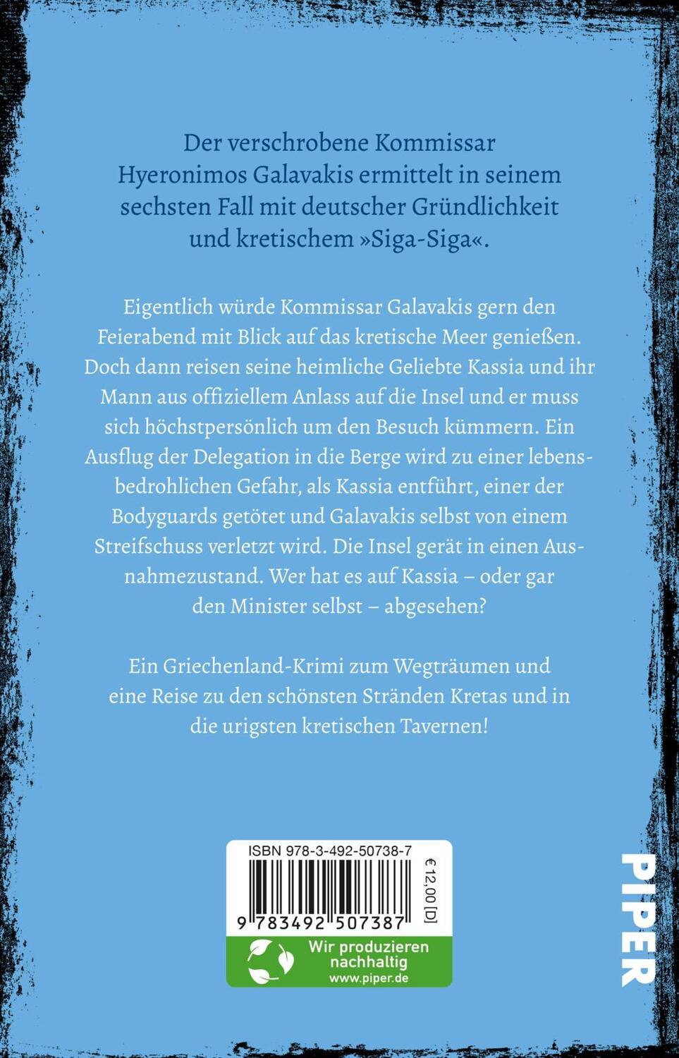 Rückseite: 9783492507387 | Mitleidloses Kreta | Nikola Vertidi | Taschenbuch | 352 S. | Deutsch