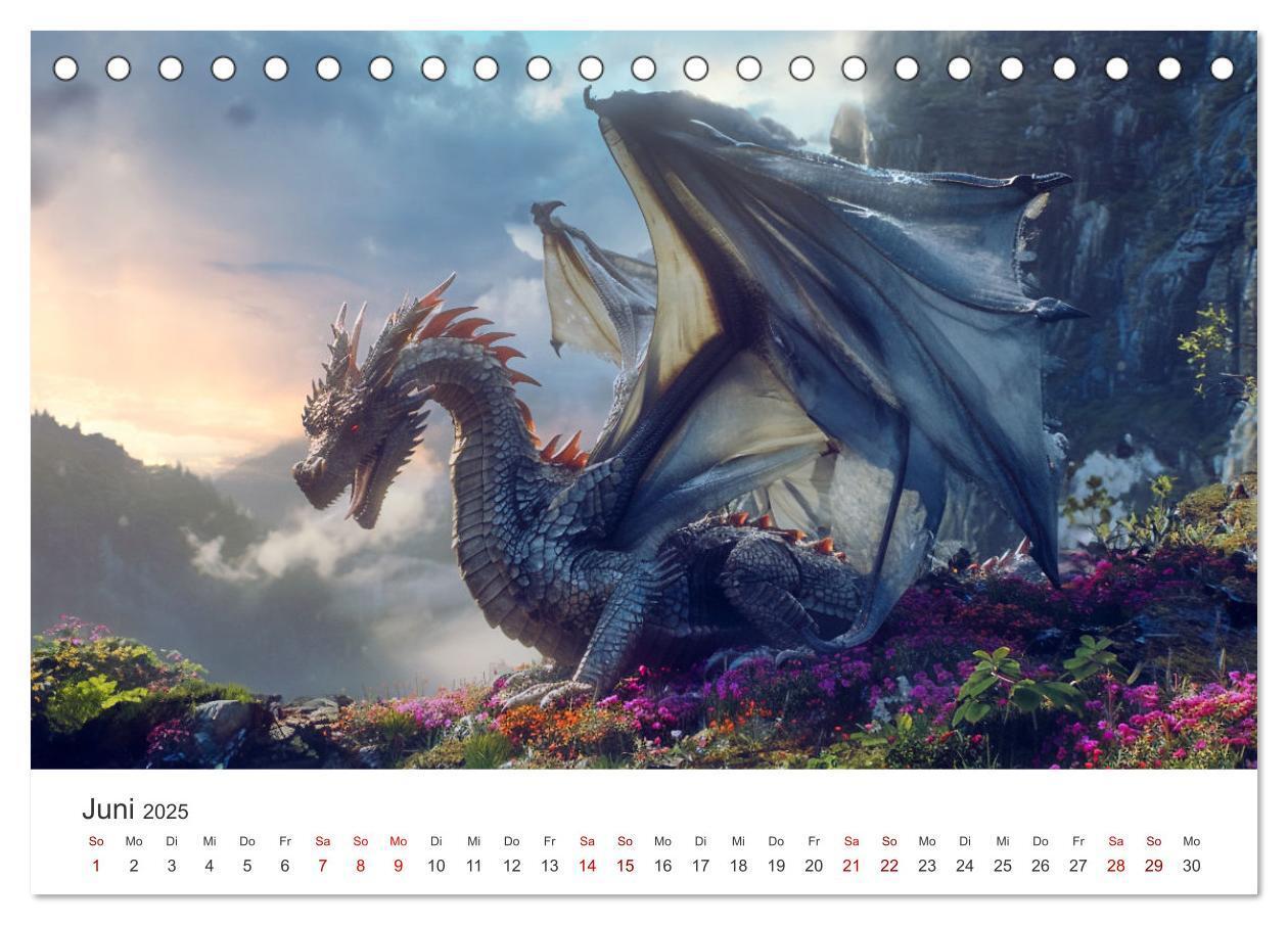 Bild: 9783383790966 | Das Jahr der Drachen (Tischkalender 2025 DIN A5 quer), CALVENDO...