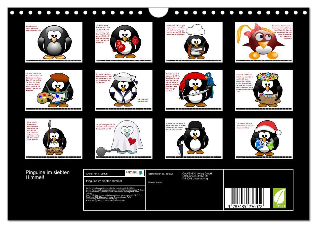 Bild: 9783435736072 | Pinguine im siebten Himmel! (Wandkalender 2025 DIN A4 quer),...