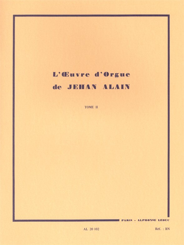 Cover: 9790046201028 | Oeuvre D'Orgue 2 | Alain | Buch | Alphonse Leduc | EAN 9790046201028