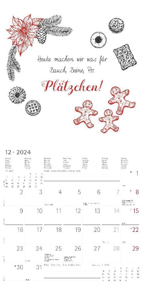 Bild: 4251732335588 | Sprüche 2024 - Broschürenkalender 30x30 cm (30x60 geöffnet) -...