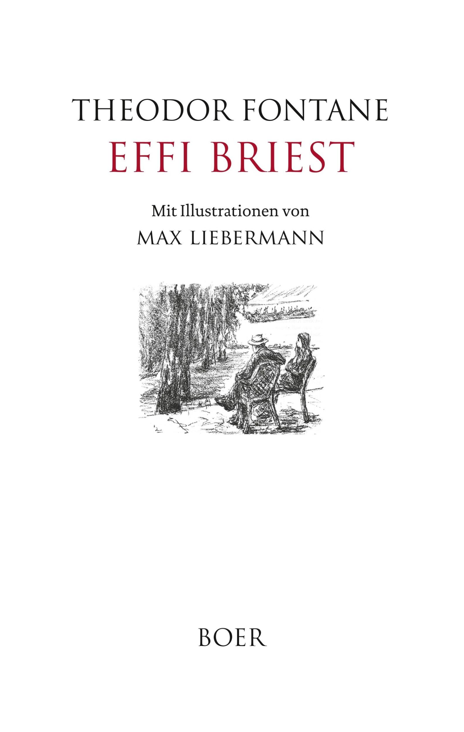 Cover: 9783966620772 | Effi Briest | Illustrationen von Max Liebermann | Theodor Fontane