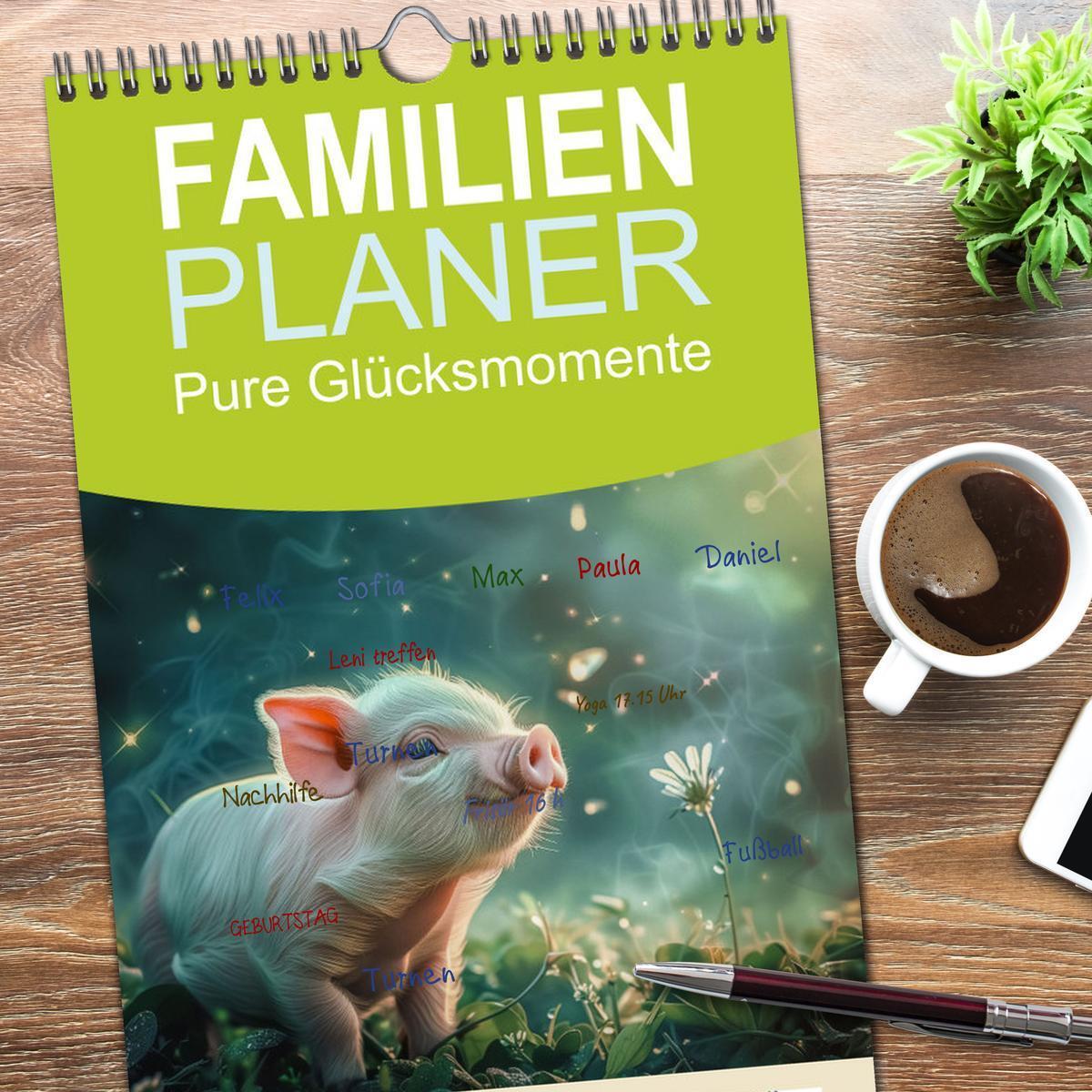 Bild: 9783457196281 | Familienplaner 2025 - Pure Glücksmomente mit 5 Spalten...