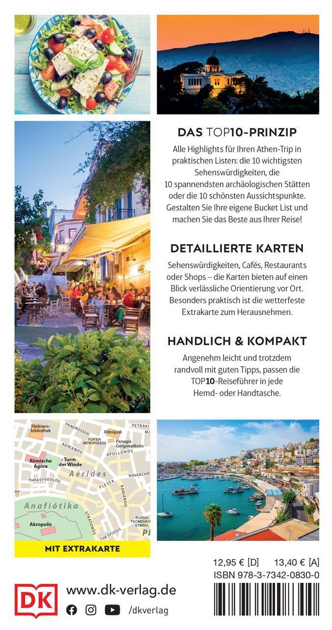 Rückseite: 9783734208300 | TOP10 Reiseführer Athen | DK Verlag - Reise | Taschenbuch | 160 S.