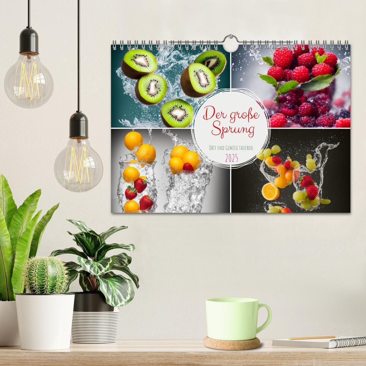 Bild: 9783435014309 | Der große Sprung - Obst und Gemüse tauchen (Wandkalender 2025 DIN...