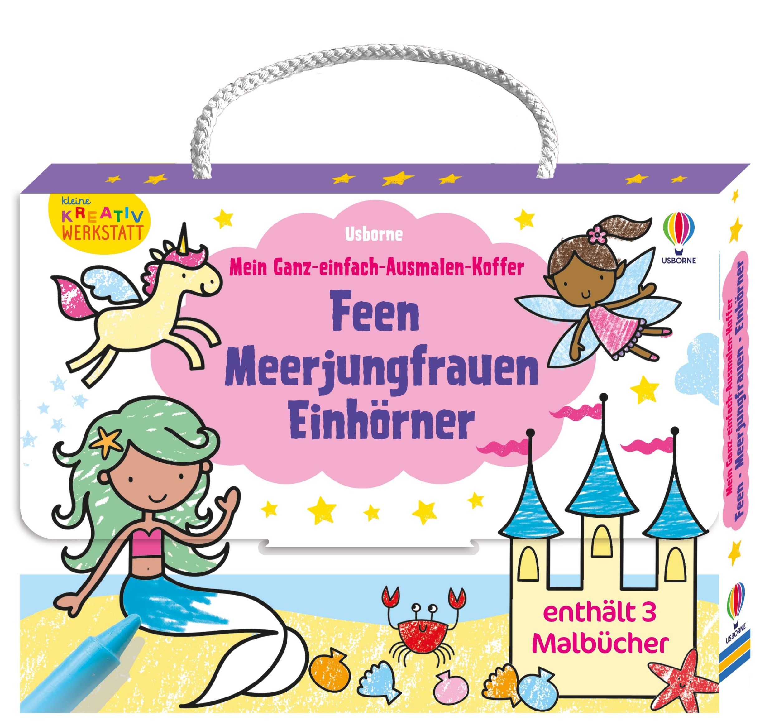 Cover: 9781035704057 | Kleine Kreativ-Werkstatt - Mein Ganz-einfach-Ausmalen-Koffer: Feen,...