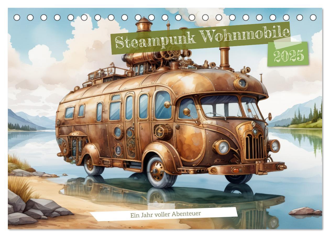 Cover: 9783457150658 | Steampunk Wohnmobile (Tischkalender 2025 DIN A5 quer), CALVENDO...