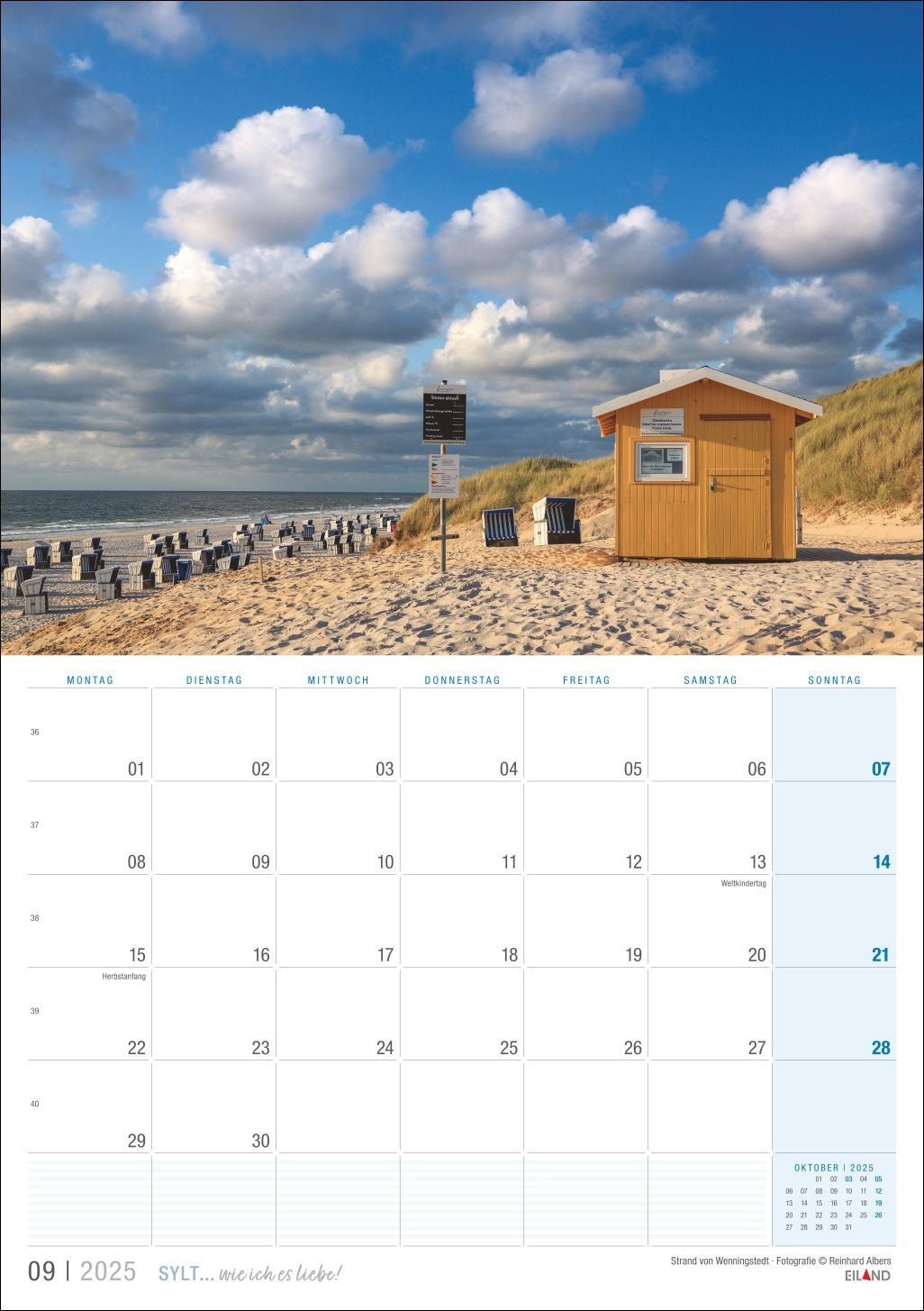 Bild: 9783964023438 | Sylt ... wie ich es liebe Kalender 2025 | Eiland | Kalender | 13 S.