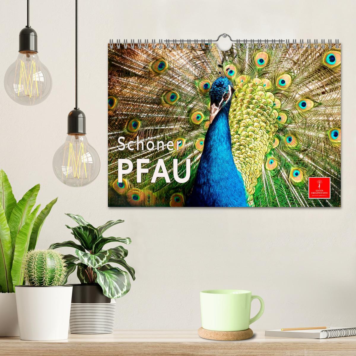 Bild: 9783383953460 | Schöner Pfau (Wandkalender 2025 DIN A4 quer), CALVENDO Monatskalender