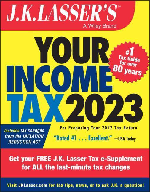 Cover: 9781394157686 | J.K. Lasser's Your Income Tax 2023 | J.K. Lasser Institute | Buch