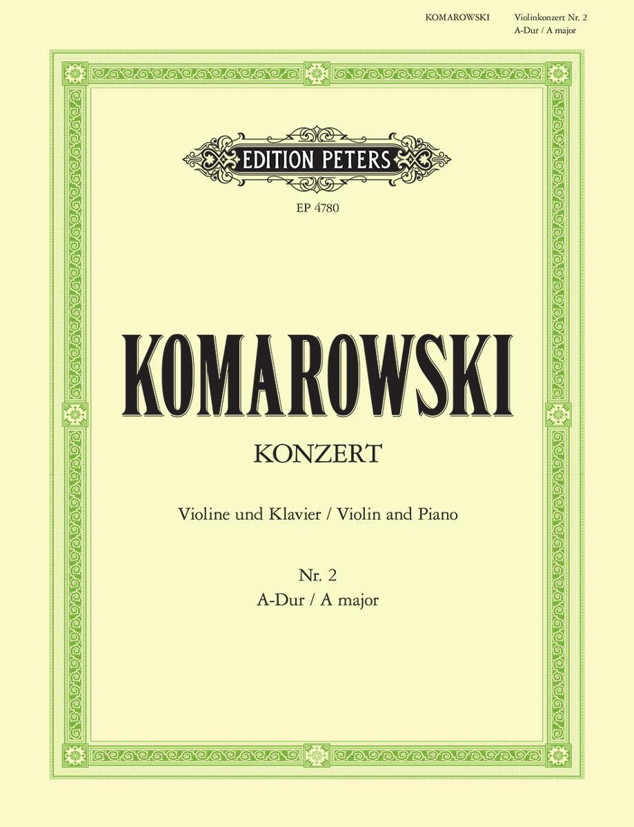 Cover: 9790014031688 | Konzert Nr. 2 A-Dur | Ausgabe für Violine und Klavier | Komarowski