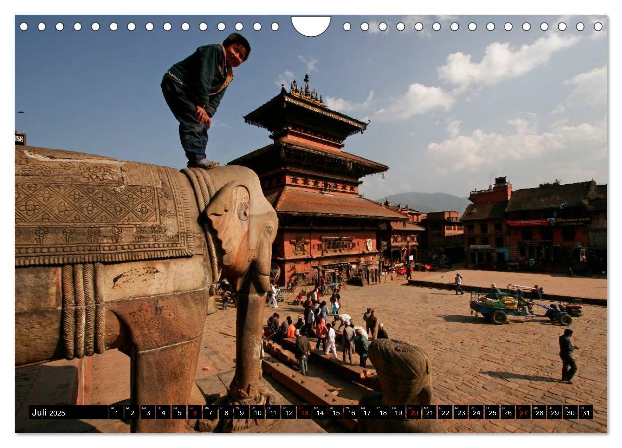 Bild: 9783435666966 | Nepal - Kathmandutal (Wandkalender 2025 DIN A4 quer), CALVENDO...