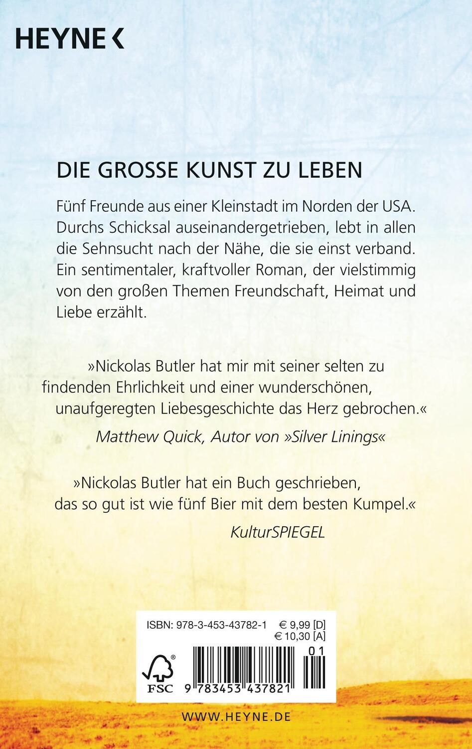 Rückseite: 9783453437821 | Shotgun Lovesongs | Nickolas Butler | Taschenbuch | Deutsch | 2015