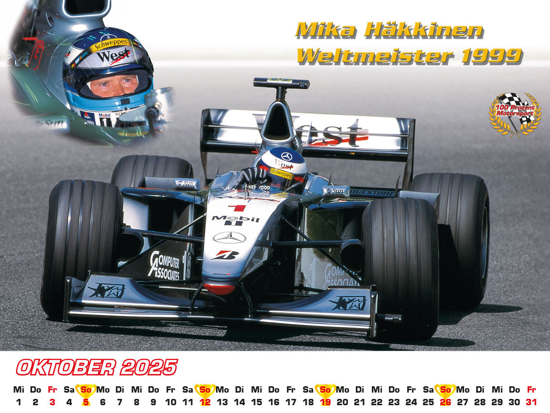 Bild: 9783948794804 | Best of F1 der 90iger Kalender 2025 | Frank Pommer | Kalender | 2025