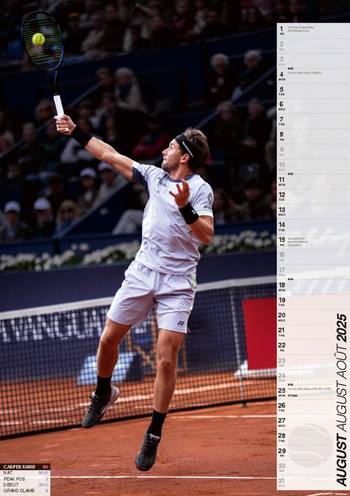 Bild: 9798893610383 | Tennis Kalender 2025 | Kalender | 14 S. | Deutsch | 2025