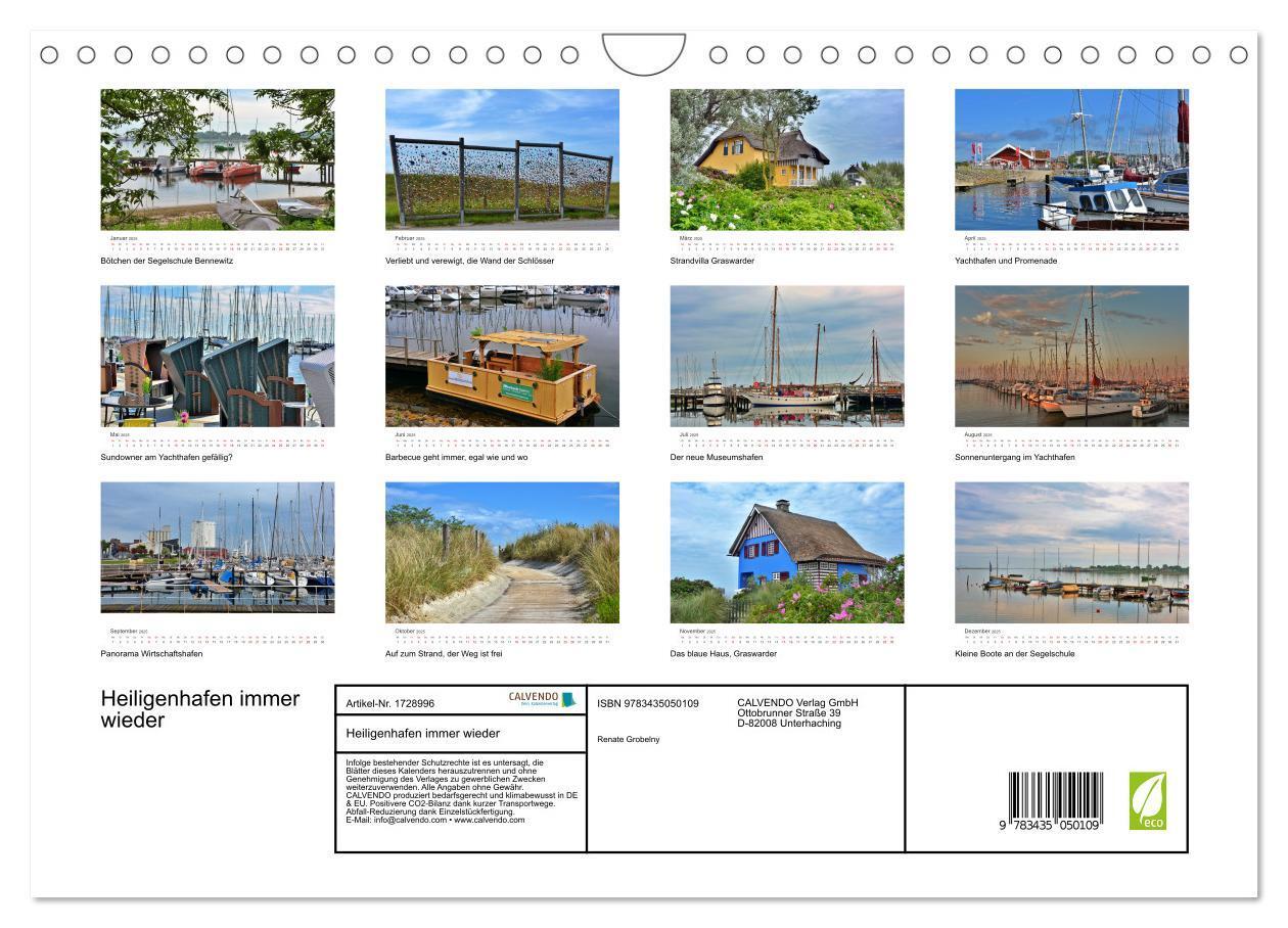 Bild: 9783435050109 | Heiligenhafen immer wieder (Wandkalender 2025 DIN A4 quer),...