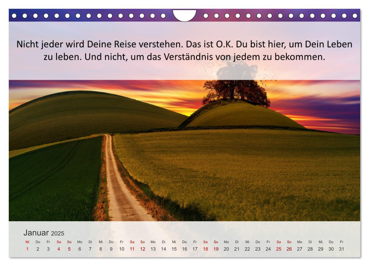 Bild: 9783435020232 | Motivationssprüche Erfolgsweg (Wandkalender 2025 DIN A4 quer),...