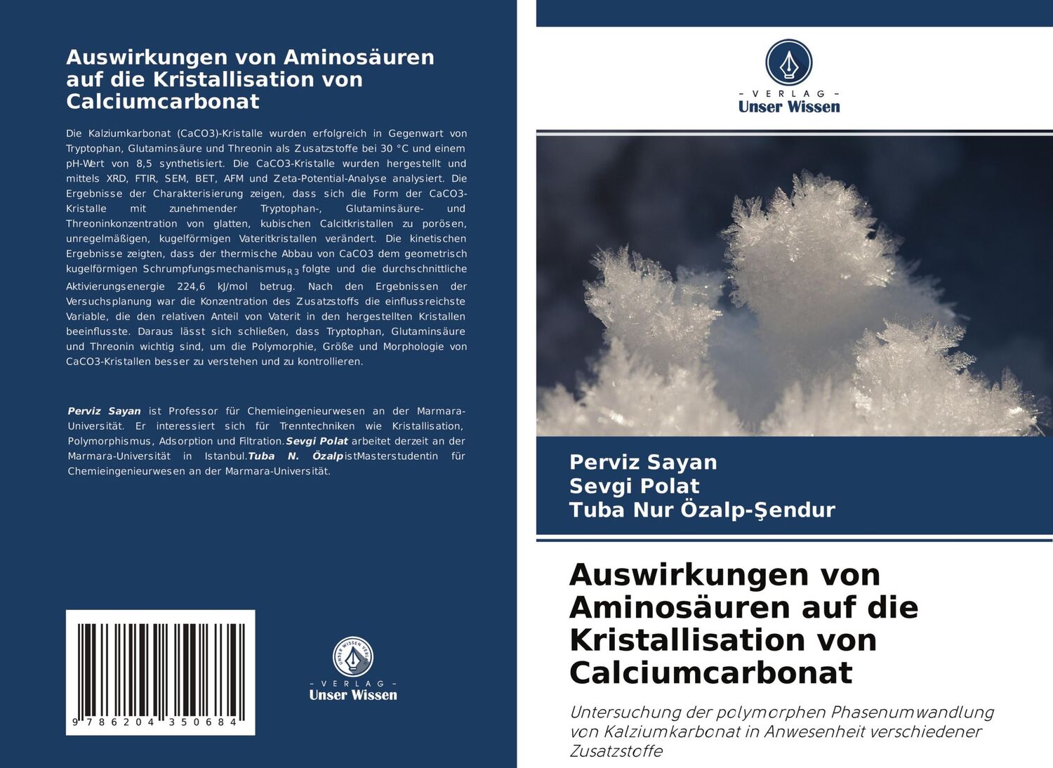 Cover: 9786204350684 | Auswirkungen von Aminosäuren auf die Kristallisation von...