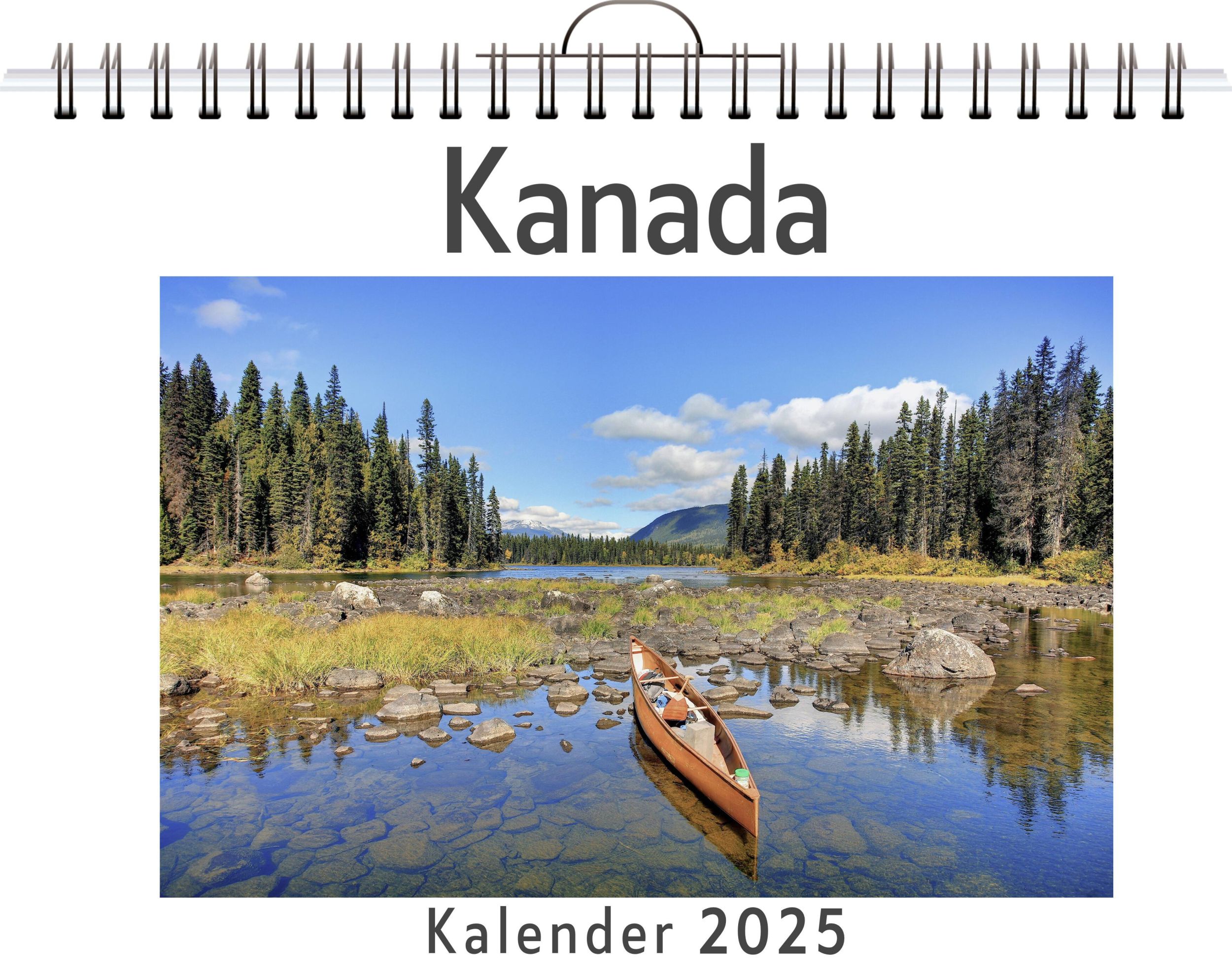 Cover: 9783759121455 | Kanada - (Wandkalender 2025, Kalender DIN A4 quer, Monatskalender...