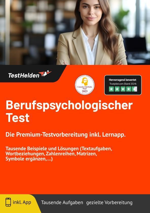 Cover: 9783988174284 | Berufspsychologischer Test: Die Premium-Testvorbereitung inkl....