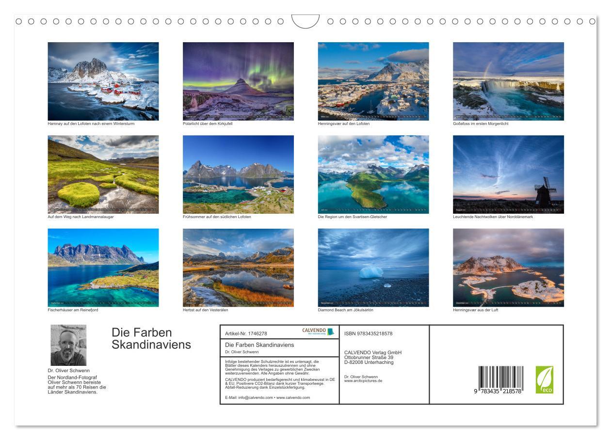 Bild: 9783435218578 | Die Farben Skandinaviens (Wandkalender 2025 DIN A3 quer), CALVENDO...