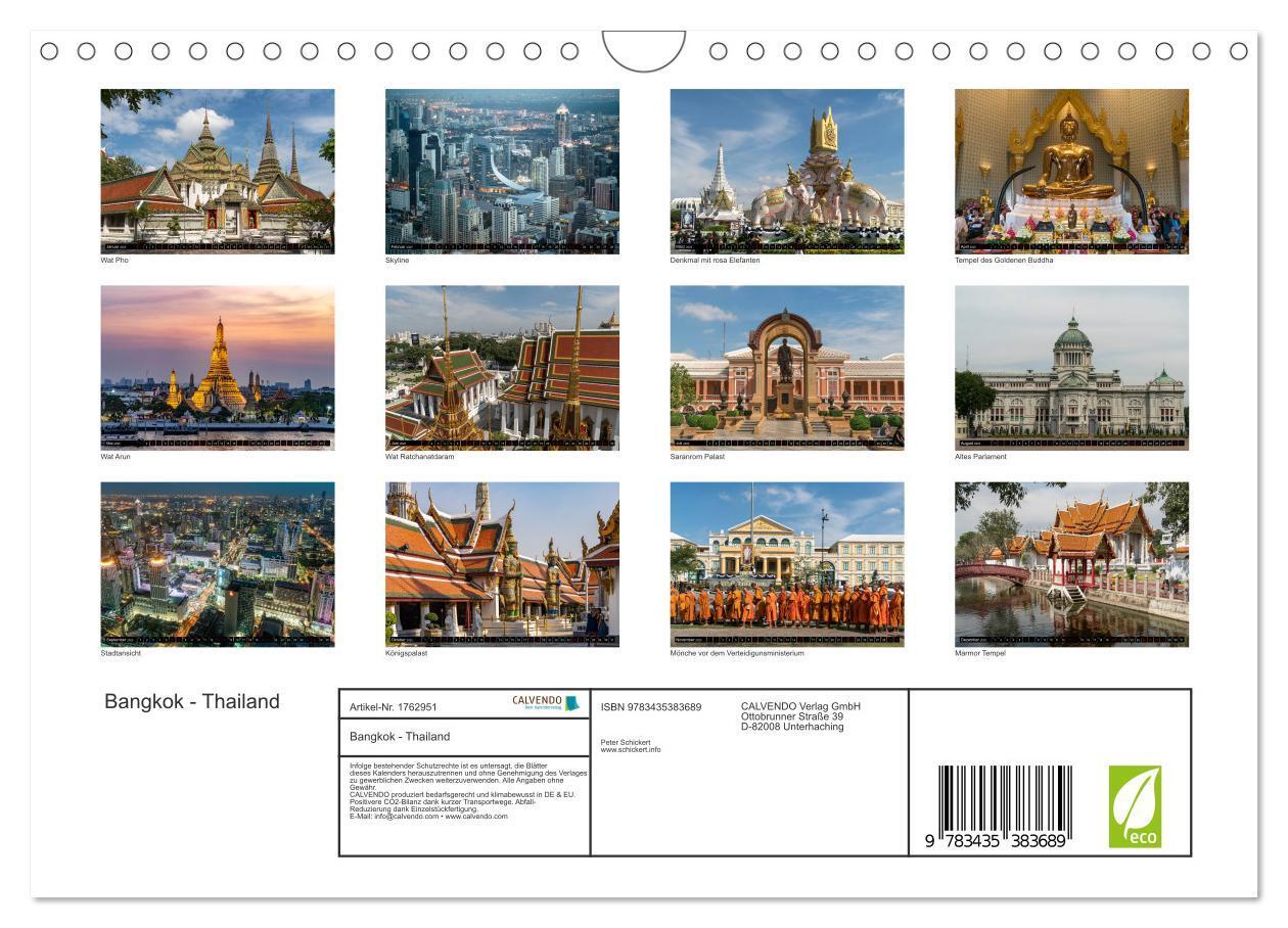 Bild: 9783435383689 | Bangkok - Thailand (Wandkalender 2025 DIN A4 quer), CALVENDO...