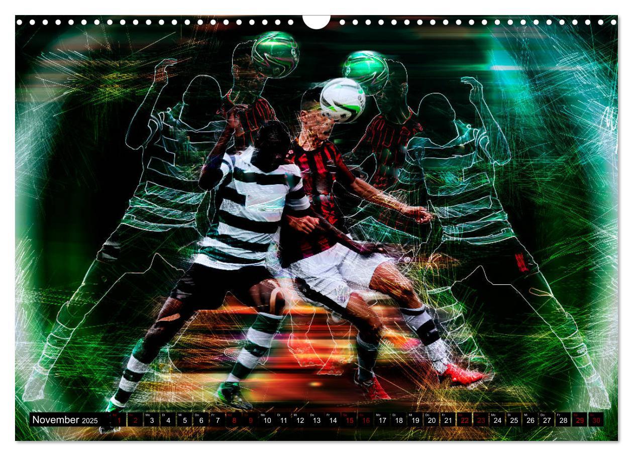 Bild: 9783435098187 | Fußball Power (Wandkalender 2025 DIN A3 quer), CALVENDO Monatskalender