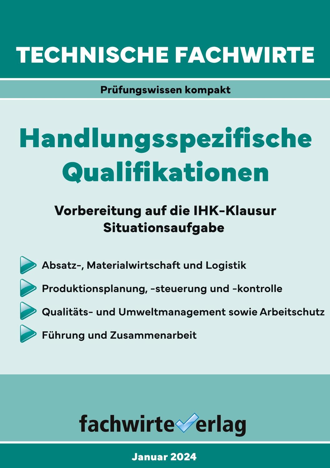 Cover: 9783958877931 | Technische Fachwirte: Handlungsspezifische Qualifikationen | Fresow