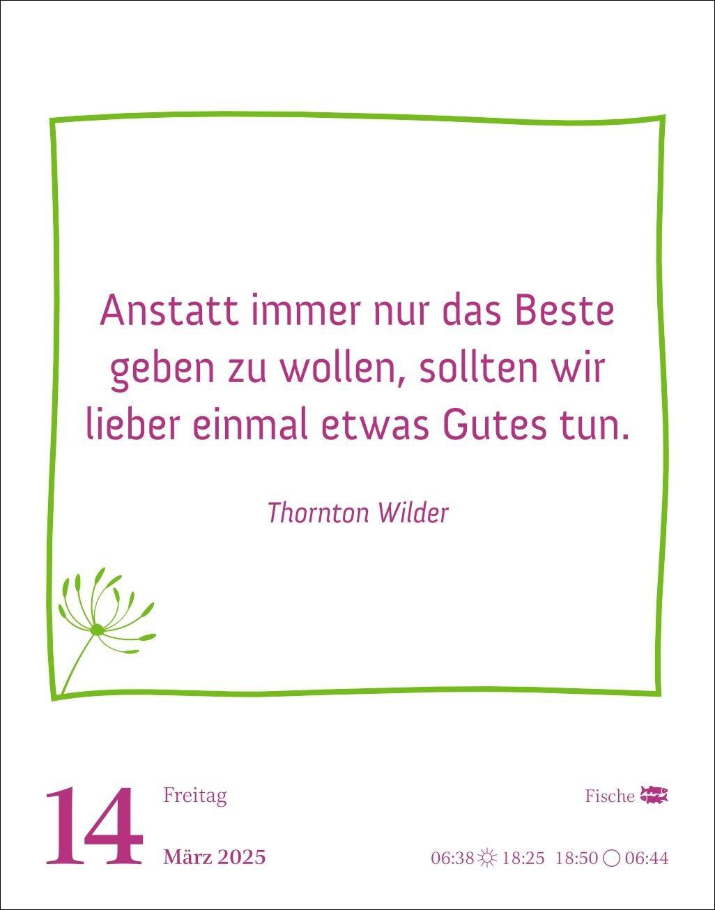 Bild: 9783840034879 | Heute ist dein Tag! Tagesabreißkalender 2025 - 313 positive Zitate...