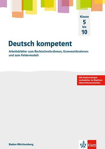 Cover: 9783123162862 | Deutsch kompetent 5-10. Kopiervorlagen Klassen 5-10. Ausgabe Gymnasium