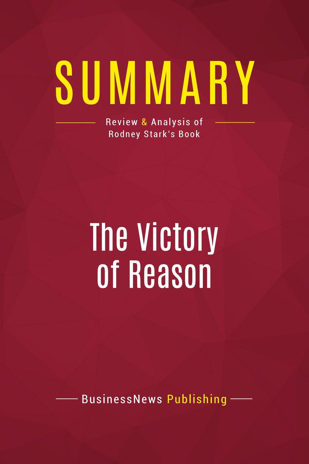 Cover: 9782512005285 | Summary: The Victory of Reason | Businessnews Publishing | Taschenbuch