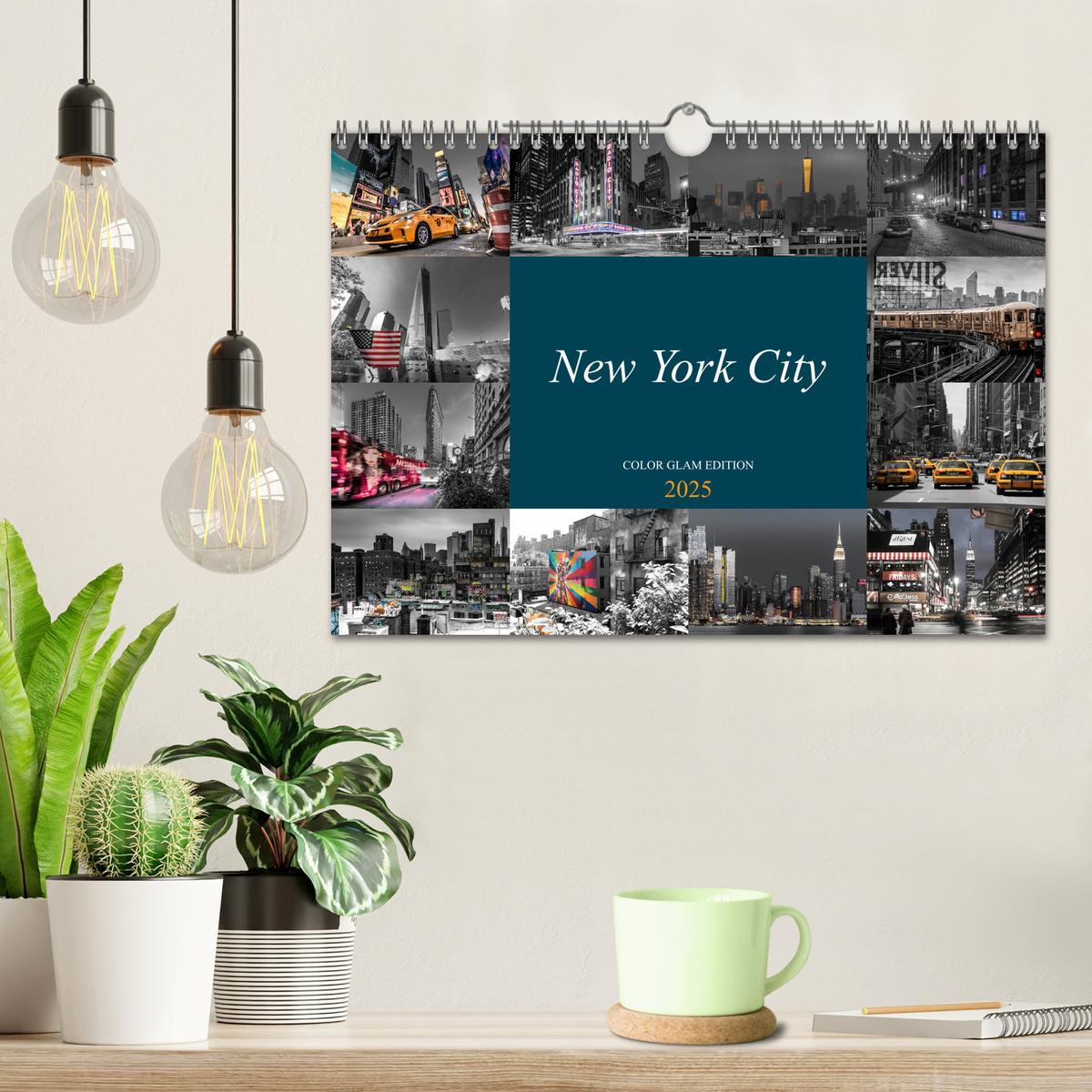 Bild: 9783435271900 | New York City - Color Glam Edition (Wandkalender 2025 DIN A4 quer),...