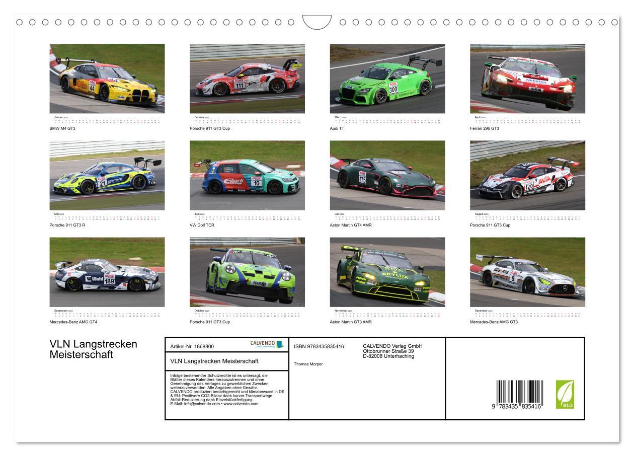 Bild: 9783435835416 | VLN Langstrecken Meisterschaft (Wandkalender 2025 DIN A3 quer),...