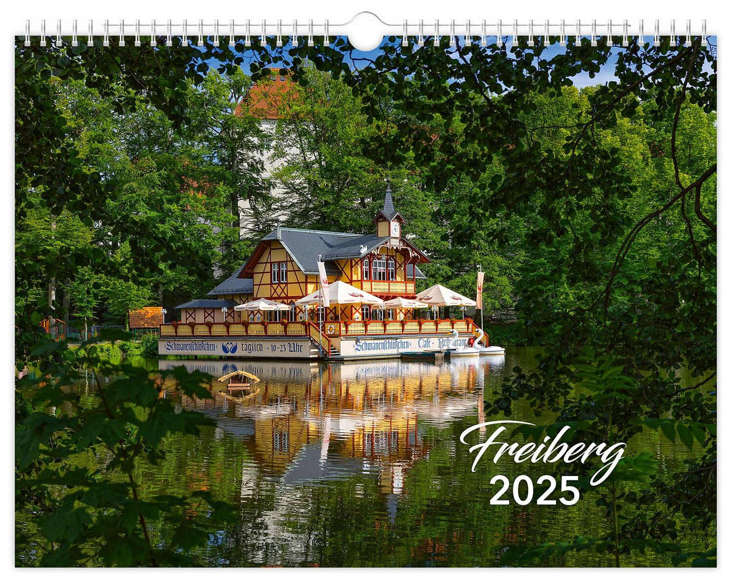 Cover: 9783910680630 | Kalender Freiberg 2025 | 40 x 30 cm weißes Kalendarium | Schubert