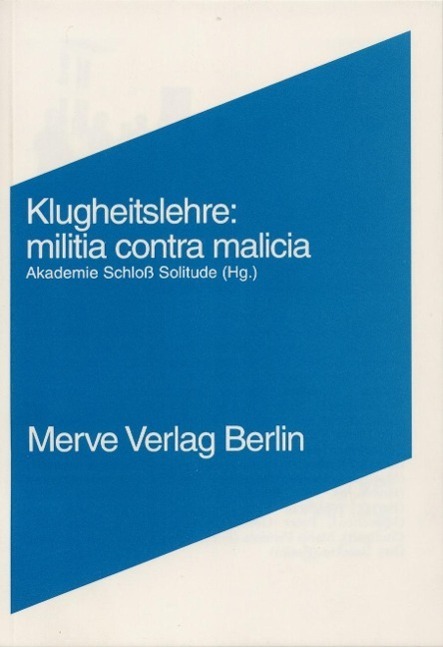 Cover: 9783883961255 | Klugheitslehre: Militia contra Malitia | Baecker | Taschenbuch | 1995