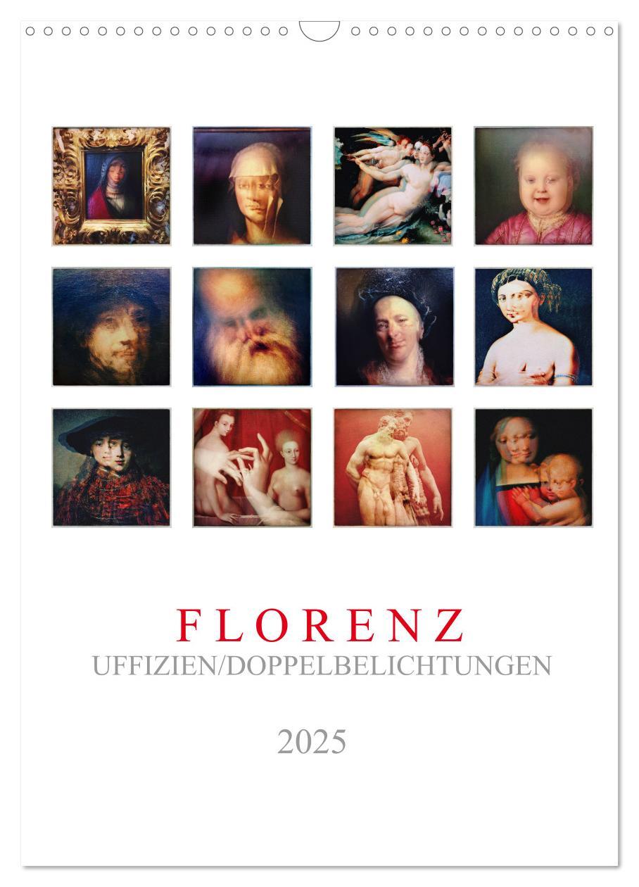 Cover: 9783435939589 | Florenz, Uffizien (Wandkalender 2025 DIN A3 hoch), CALVENDO...