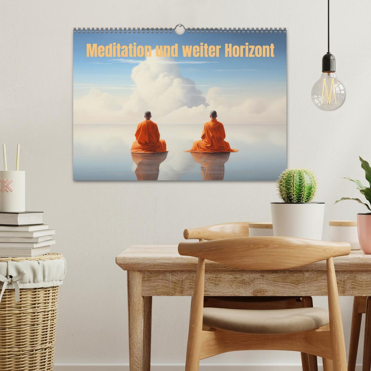 Bild: 9783383779978 | Meditation und weiter Horizont (Wandkalender 2025 DIN A3 quer),...