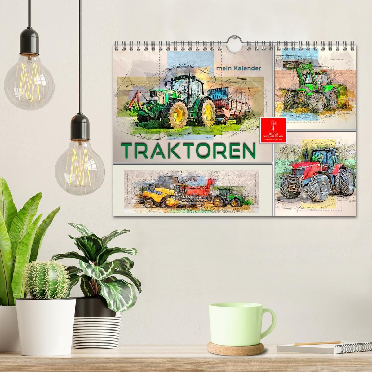 Bild: 9783383922855 | Traktoren - mein Kalender (Wandkalender 2025 DIN A4 quer), CALVENDO...