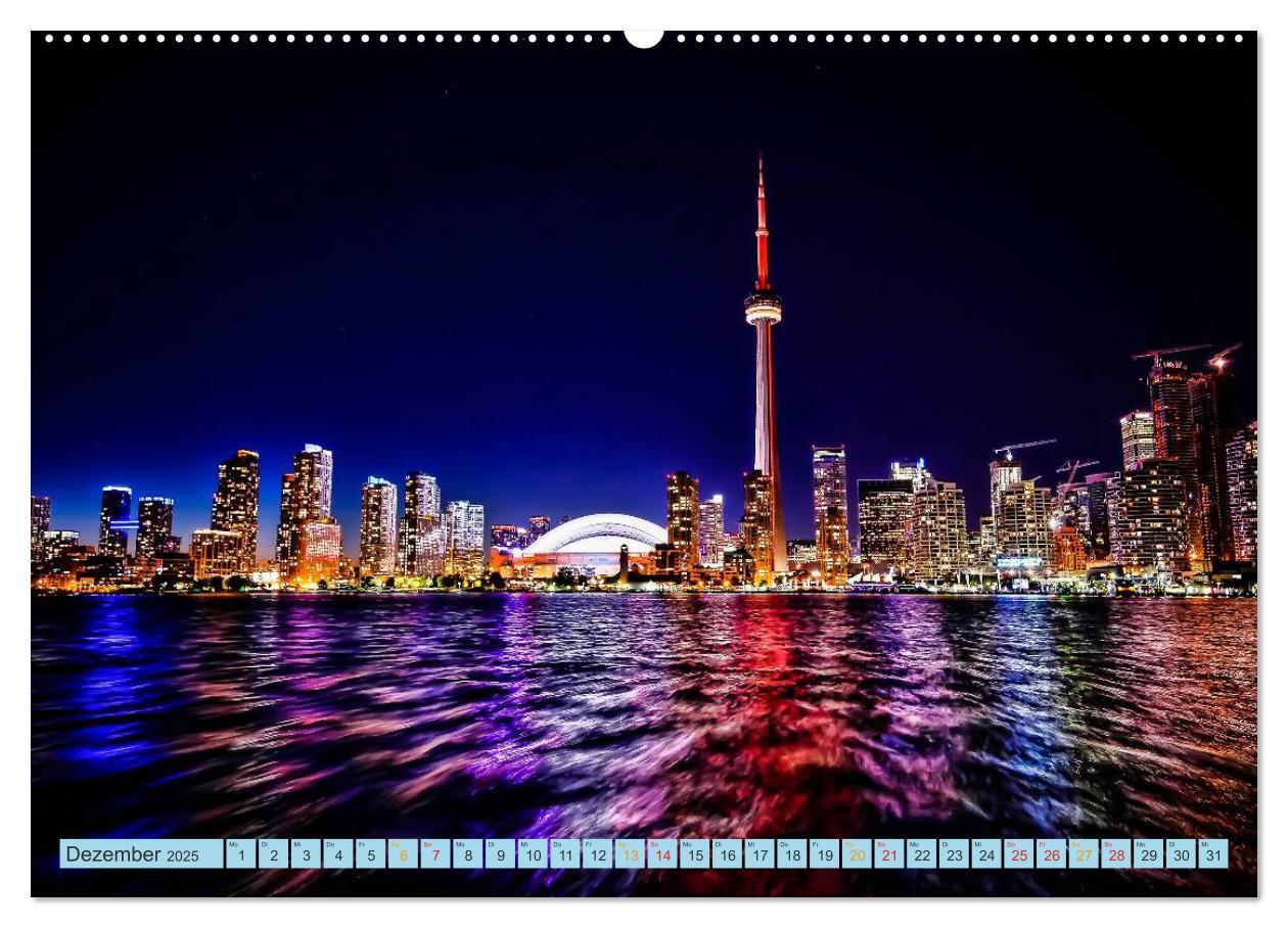 Bild: 9783435585564 | Städte der Welt - Skylines in der Nacht (Wandkalender 2025 DIN A2...