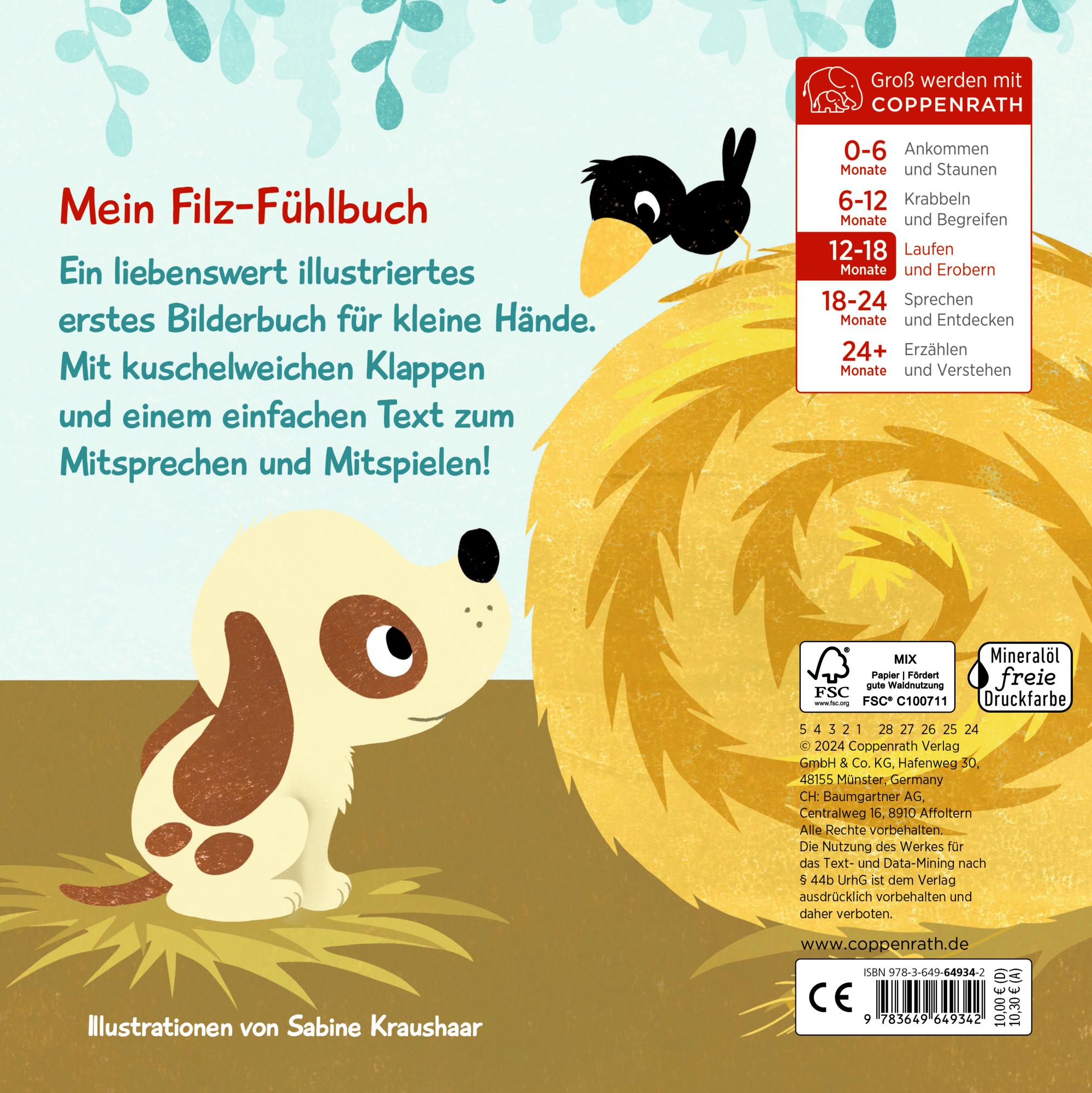 Rückseite: 9783649649342 | Wo ist Papa, kleiner Hund? | Sabine Kraushaar | Buch | 12 S. | Deutsch