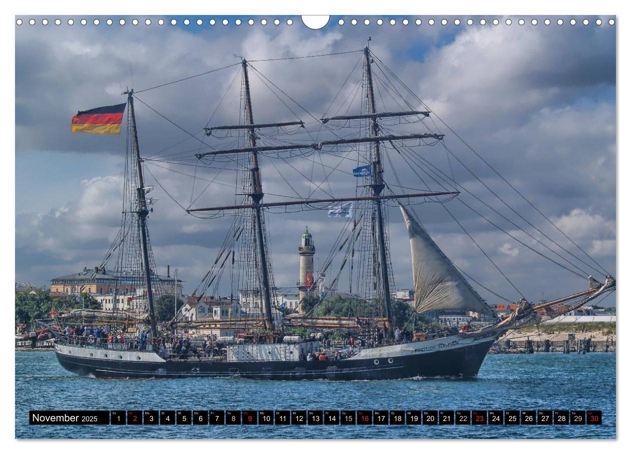 Bild: 9783435755837 | Segelschiffe vor Warnemünde (Wandkalender 2025 DIN A3 quer),...