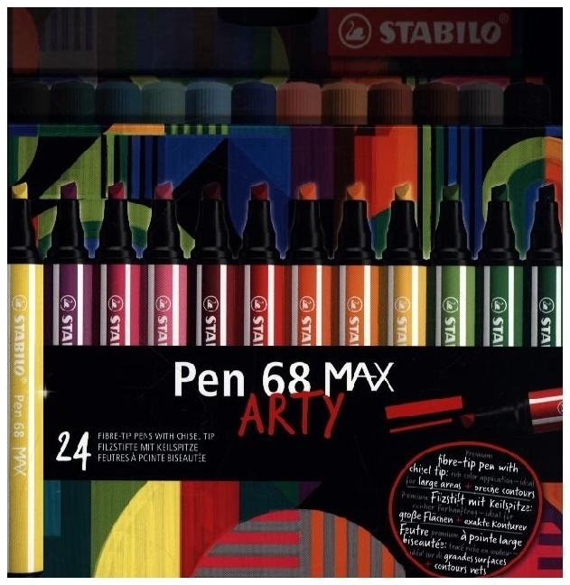 Cover: 4006381590037 | STABILO Pen 68 MAX - ARTY - 24er Pack - mit 24 verschiedenen Farben