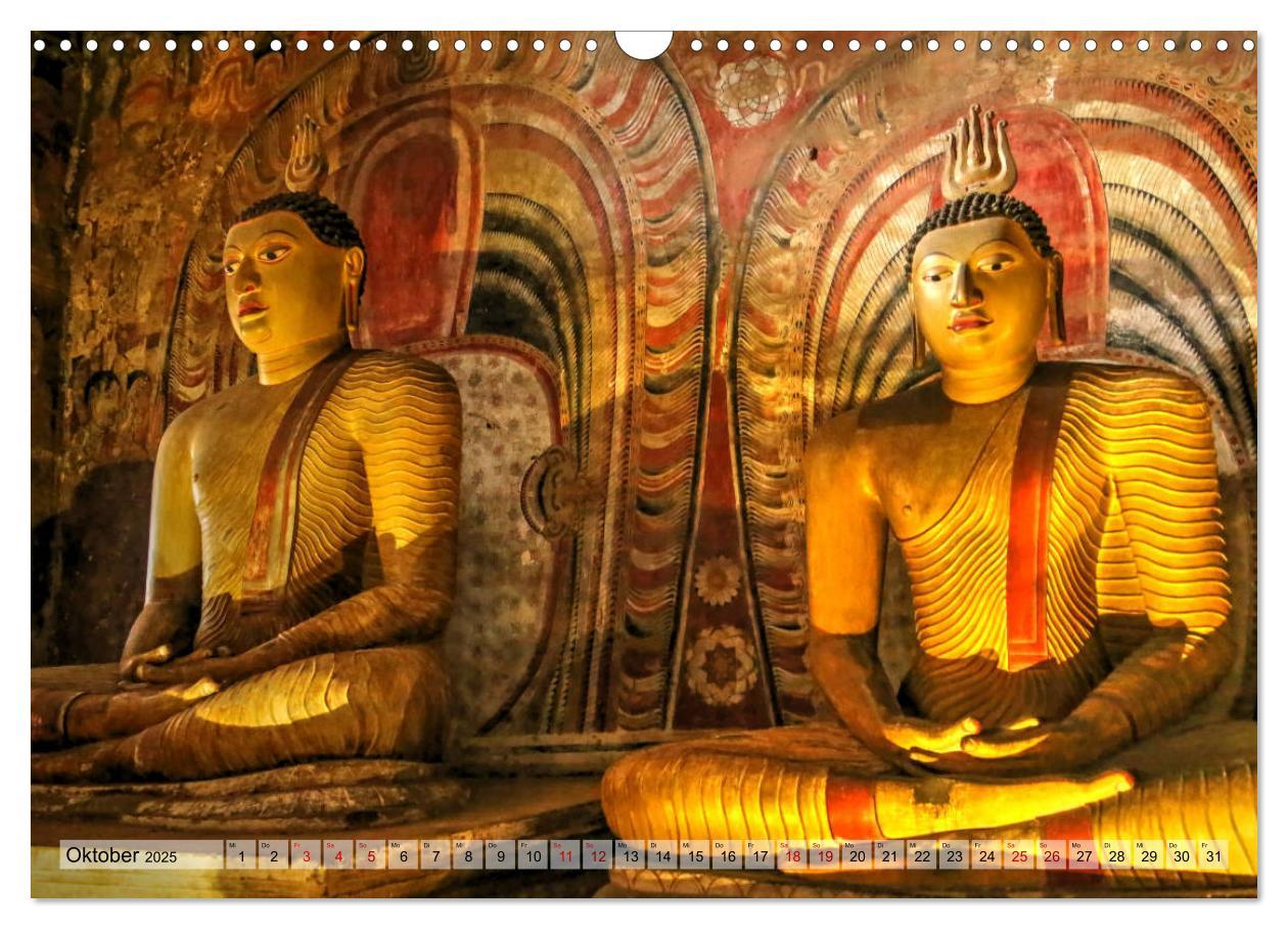 Bild: 9783435259090 | Sri Lanka - Tempel, Tee und Elefanten (Wandkalender 2025 DIN A3...