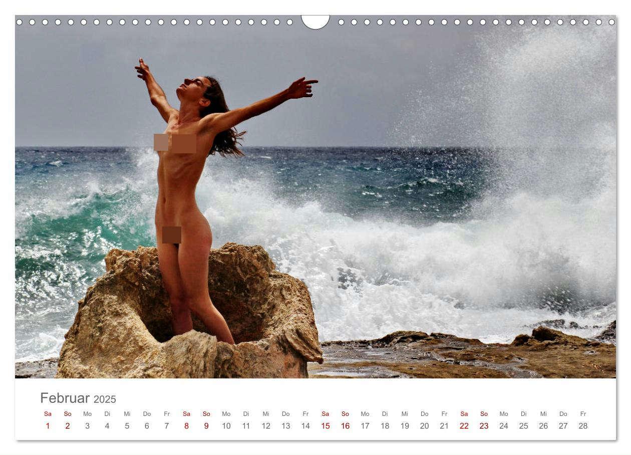 Bild: 9783435437740 | Akt und Meer (Wandkalender 2025 DIN A3 quer), CALVENDO Monatskalender