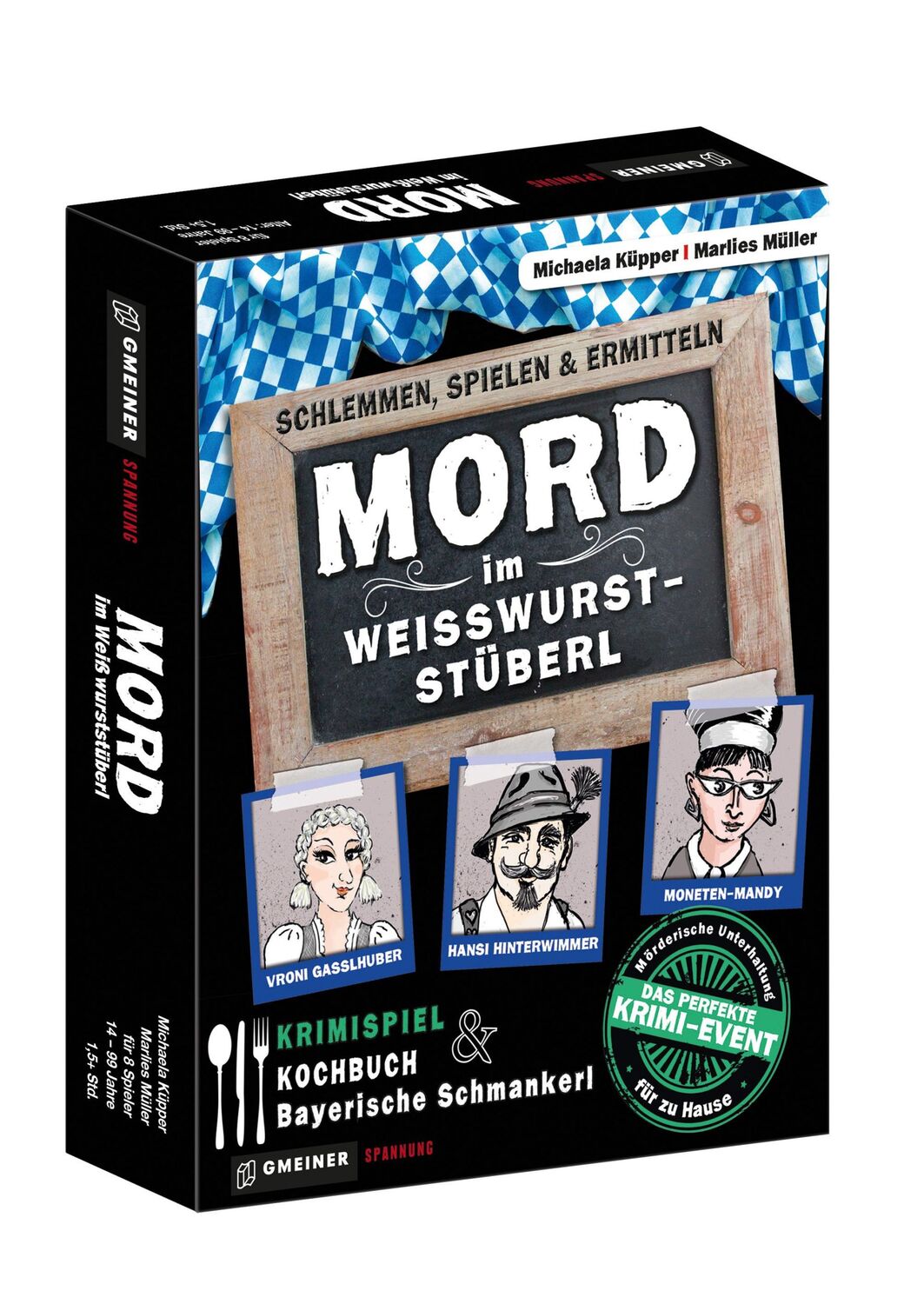 Cover: 4260220581611 | Mord im Weißwurststüberl | schlemmen, spielen &amp; ermitteln | Spiel