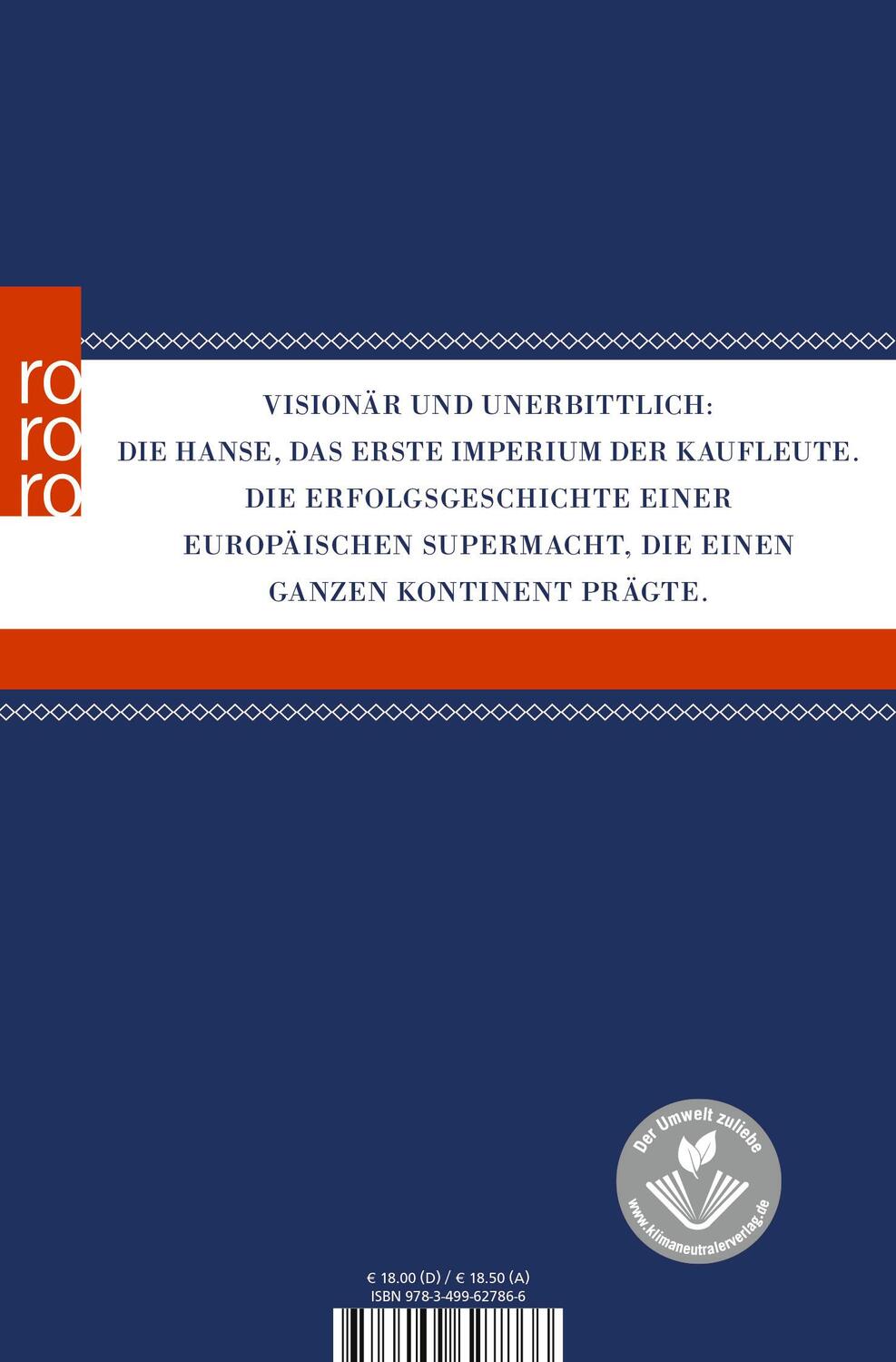 Rückseite: 9783499627866 | Die Deutsche Hanse | Eine heimliche Supermacht | Graichen (u. a.)